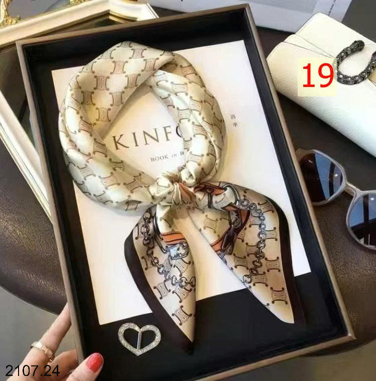 26HA2107.24 - SET 2 KHĂN LỤA PHỤ KIỆN