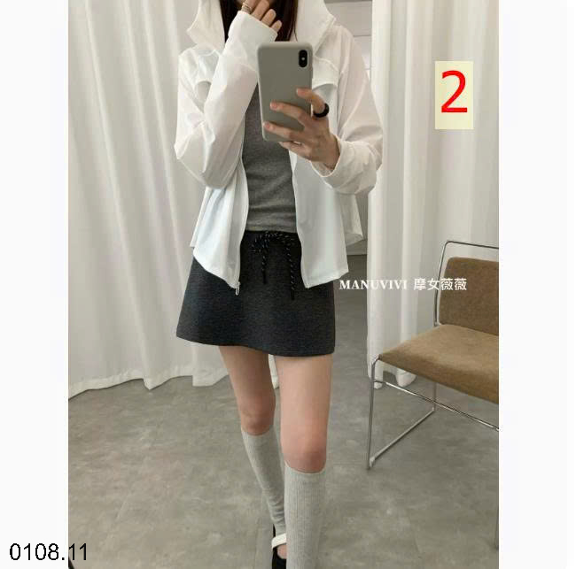26HA0108.11 - ÁO CHỐNG NẮNG DÁNG XUÔNG MANUVIVI