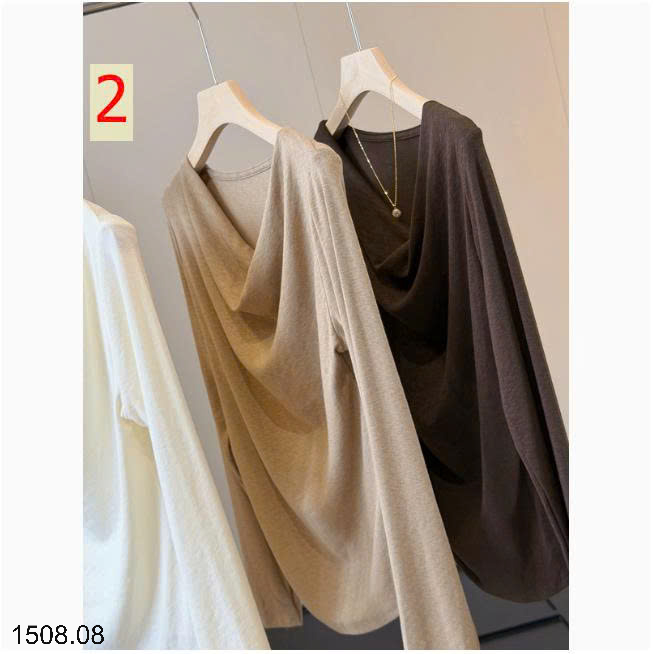 26HA1508.08 - ÁO CỔ ĐỔ THU ĐÔNG ANNA