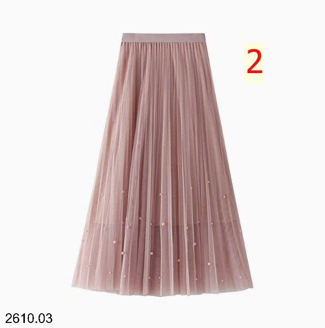 26HA2610.03 - CHÂN VÁY XẾP LY ĐÍNH CƯỜM ANGEL