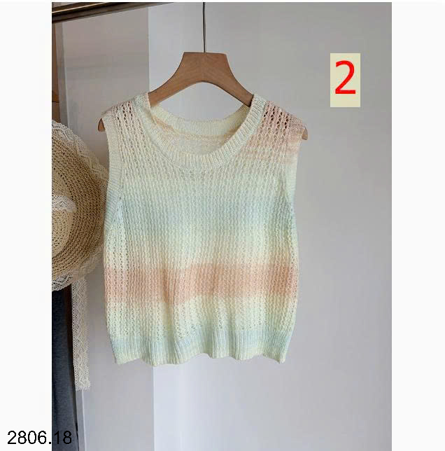26HA2806.18 - ÁO SÁT NÁCH DỆT KIM KIỂU HÀN