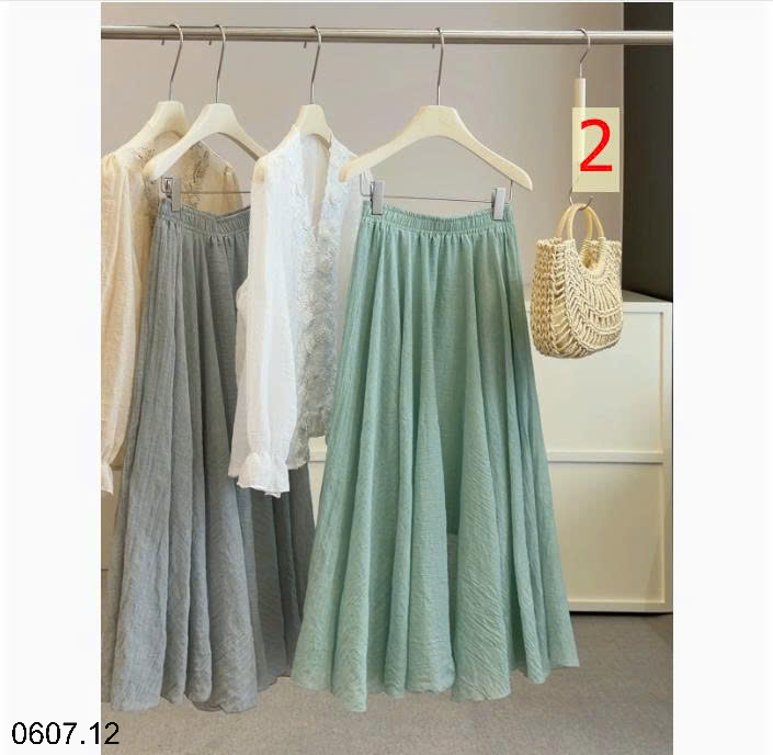 26HA0607.12 - CHÂN VÁY MIDI DÁNG RỘNG ANNA