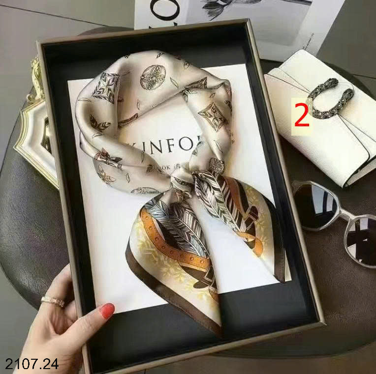 26HA2107.24 - SET 2 KHĂN LỤA PHỤ KIỆN