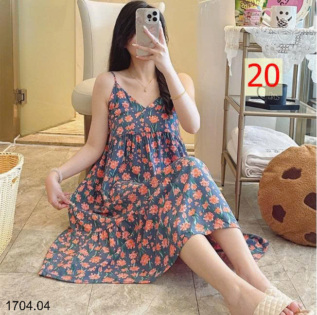 26HA1704.04 - VÁY 2 DÂY LANH LỤA MỀN MÁT CHO NỮ