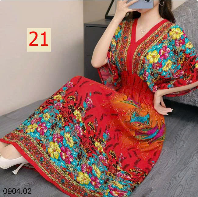 26HA0904.02 - VÁY MAXI THỔ CẨM