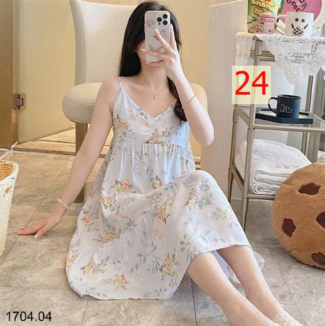 26HA1704.04 - VÁY 2 DÂY LANH LỤA MỀN MÁT CHO NỮ