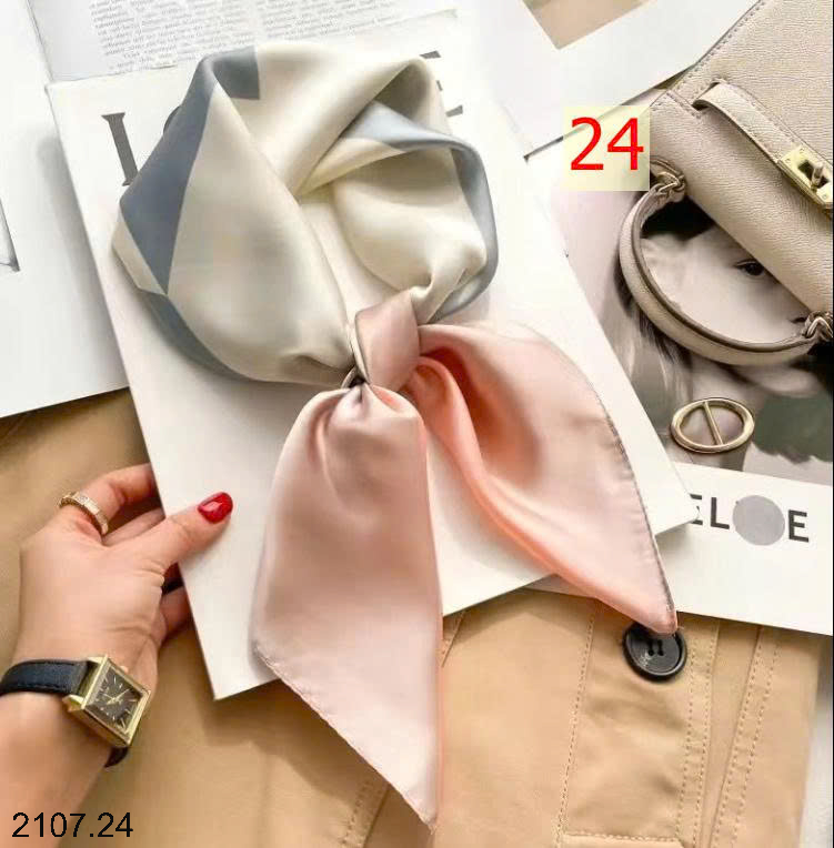 26HA2107.24 - SET 2 KHĂN LỤA PHỤ KIỆN