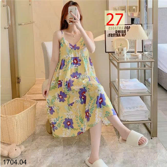 26HA1704.04 - VÁY 2 DÂY LANH LỤA MỀN MÁT CHO NỮ