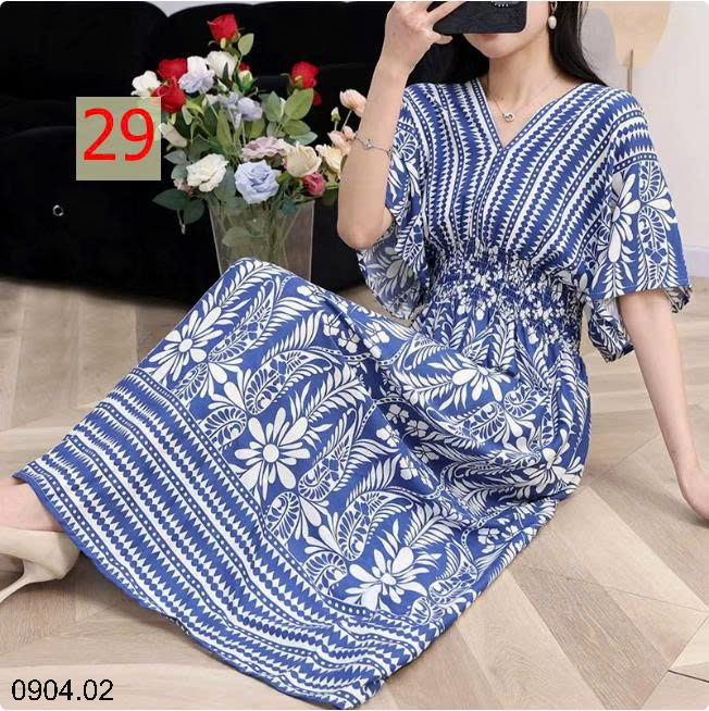 26HA0904.02 - VÁY MAXI THỔ CẨM