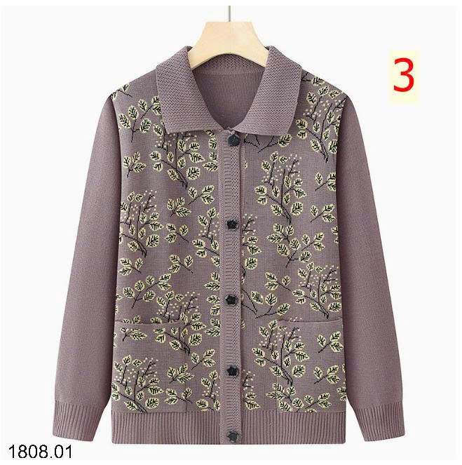 26HA1808.01 - ÁO CARDIGAN HOA TRUNG NIÊN