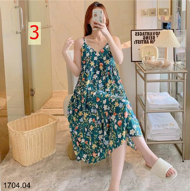 26HA1704.04 - VÁY 2 DÂY LANH LỤA MỀN MÁT CHO NỮ