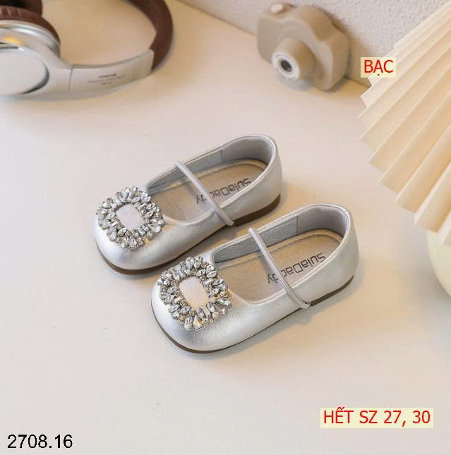 26HA2708.16 - GIÀY BỆT ĐẾ MỀM ĐÍNH ĐÁ BÉ GÁI