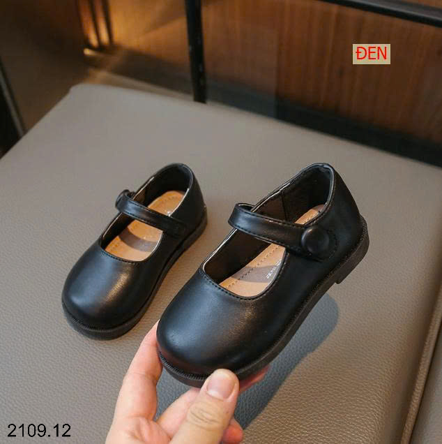 26HA2109.12 - GIÀY DA ĐẾ BẰNG MARRY JANE CHO BÉ
