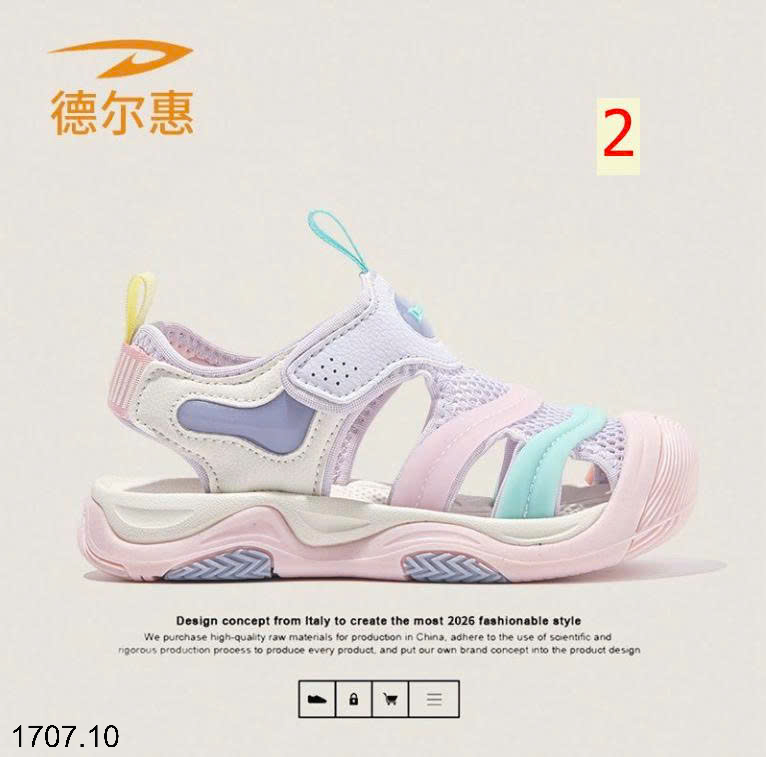 26HA1707.10 - GIÀY SANDAL BÍT MŨI QUẢNG CHÂU CHO BÉ