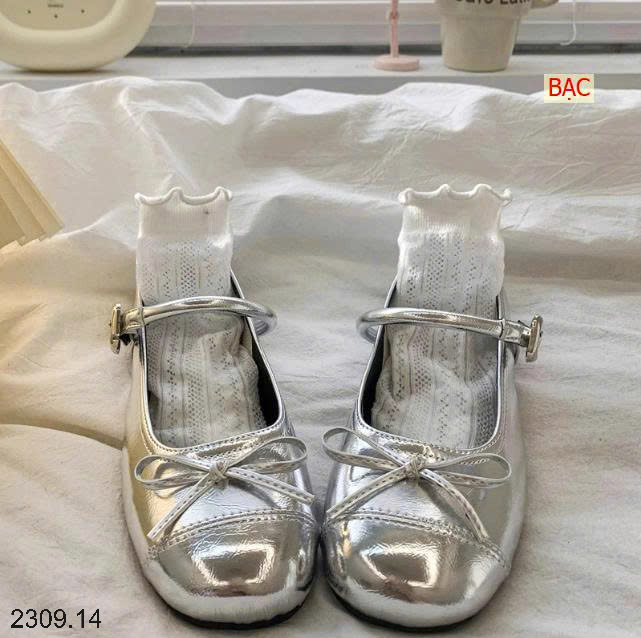 26HA2309.14 - GIÀY BÚP BÊ MARRY JANE NƠ BÉ GÁI