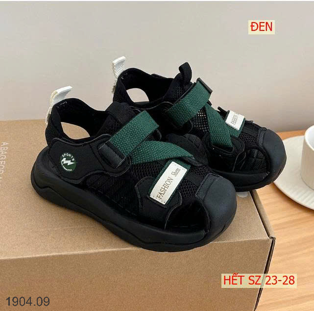 26HA1904.09 - DÉP SANDAL BÍT MŨI THỂ THAO CHO BÉ