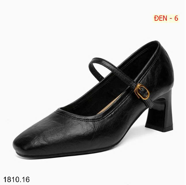 26HA1810.16 - GIÀY MARY JANE ĐẾ DÀY BẰNG DA MỀM