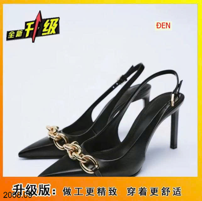 26HA2008.09 - GIÀY MŨI NHỌN CAO GÓT DÂY XÍCH