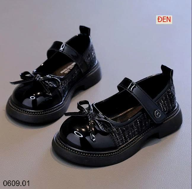 26HA0609.01 - GIÀY MARRY JANE BÉ GÁI PHỐI NƠ