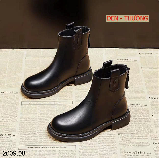 26HA2609.08 - GIÀY BỐT NỮ BẰNG DA MỀM