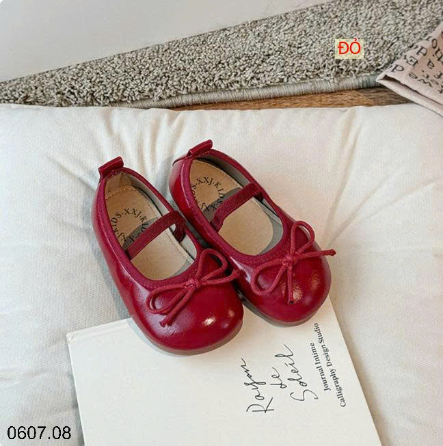 26HA0607.08 - GIÀY BÚP BÊ NƠ BÉ GÁI
