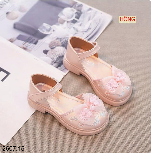 26HA2607.15 - GIÀY BÚP BÊ ĐÍNH NƠ BG