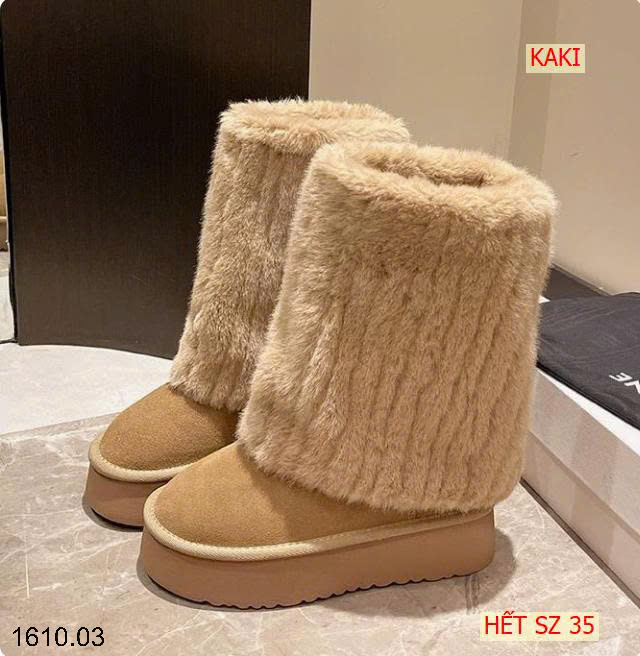 26HA1610.03 - BOOT CAO CỔ LÔNG NỮ