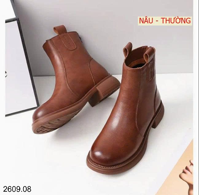 26HA2609.08 - GIÀY BỐT NỮ BẰNG DA MỀM