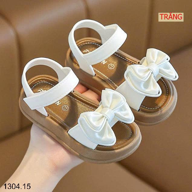 26HA1304.15 - SANDAL NƠ CHO BÉ GÁI