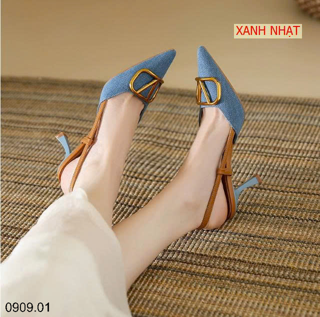 26HA0909.01 - GUỐC SỤC SANDAL CAO GÓT DEMIN CHO NỮ