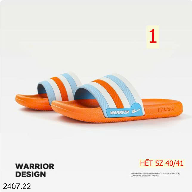 26HA2407.22 - DÉP LÊ WARRIOR NAM NỮ CHỐNG TRƠN TRƯỢT