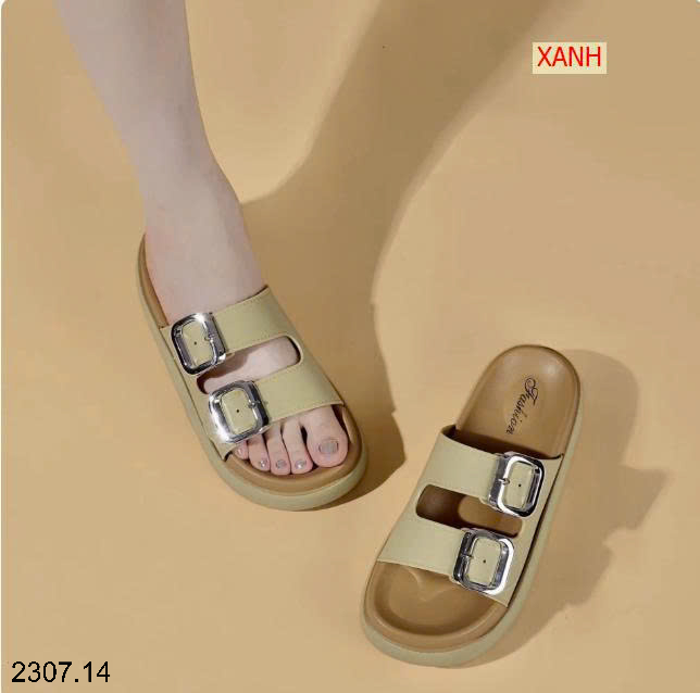 26HA2307.14 - DÉP NỮ 2 KHUY ĐẾ DÀY