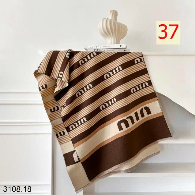 26HA3108.18 - KHĂN CHOÀNG CỔ CASHMERE GIẢ HỌA TIẾT BƯỚM