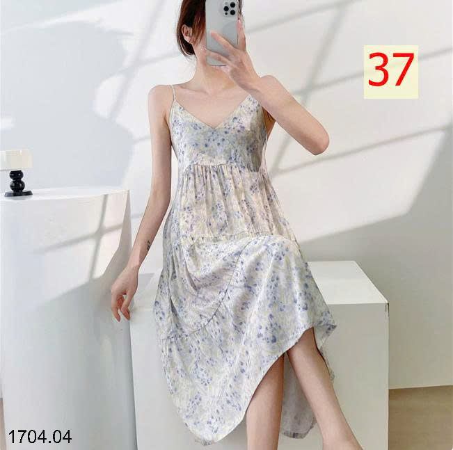 26HA1704.04 - VÁY 2 DÂY LANH LỤA MỀN MÁT CHO NỮ