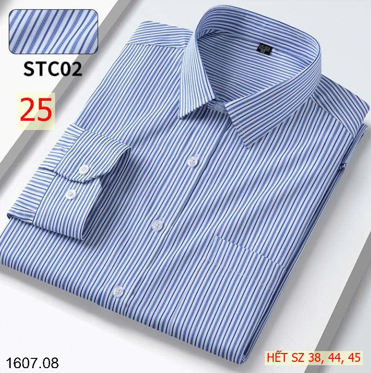 26HA1607.08 - ÁO SƠ MI KẺ CHO NAM