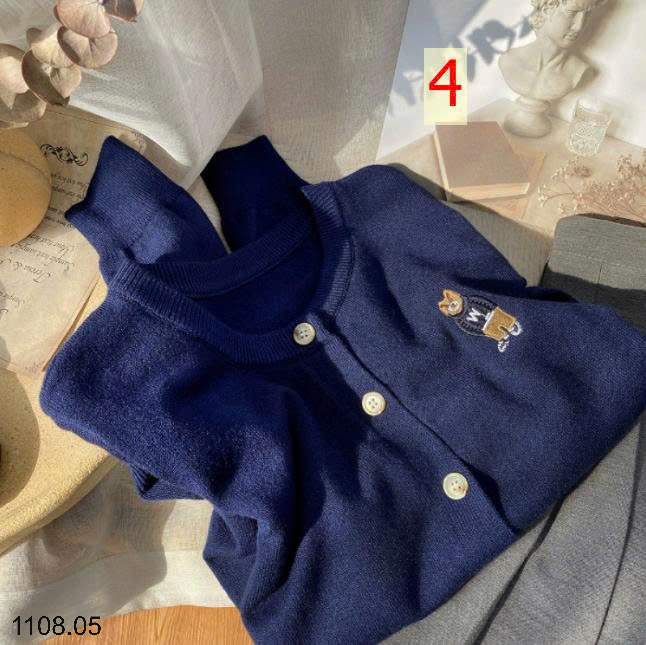 26HA1108.05 - ÁO CARDIGAN LEN HÌNH GẤU