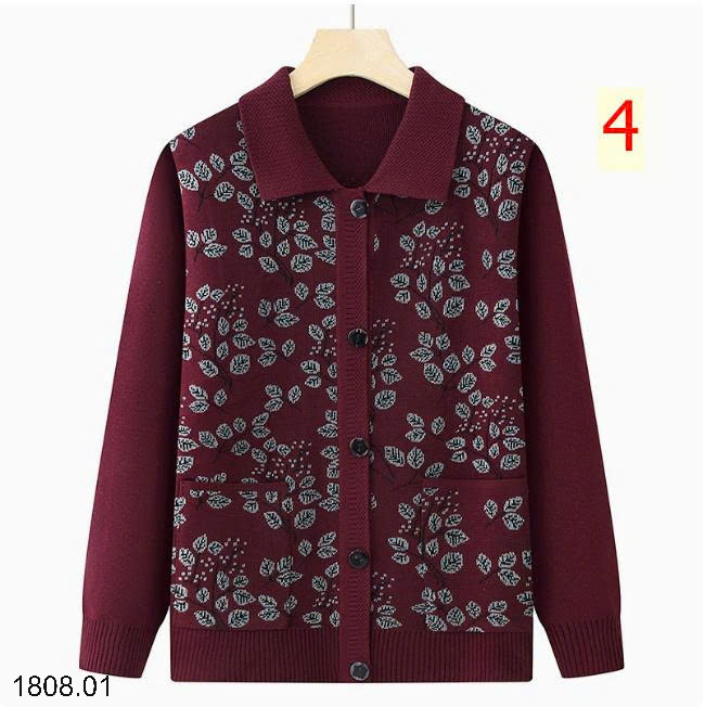 26HA1808.01 - ÁO CARDIGAN HOA TRUNG NIÊN