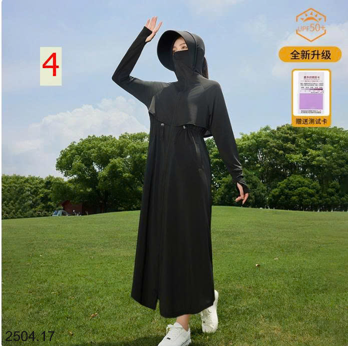 26HA2504.17 - ÁO NẮNG DÁNG DÀI CHUN EO