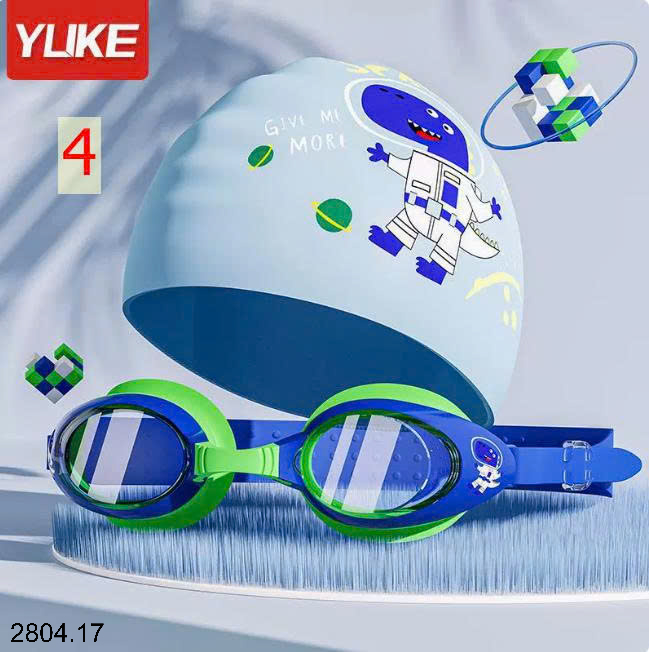 26HA2804.17 - SET MŨ KÈM KÍNH BƠI YUKE CHO BÉ