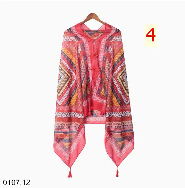26HA0107.12 - KHĂN CHOÀNG MỎNG HOẠ TIẾT