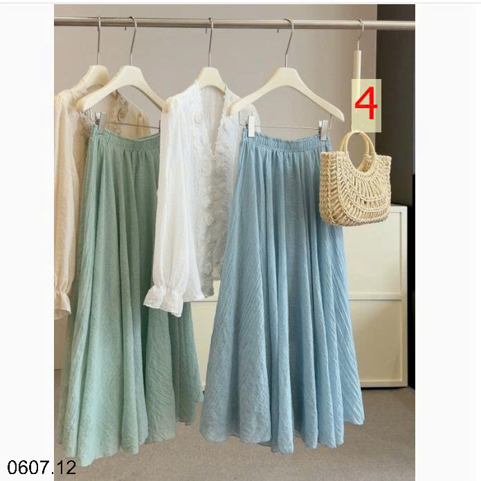 26HA0607.12 - CHÂN VÁY MIDI DÁNG RỘNG ANNA