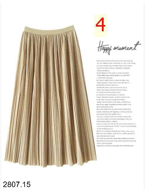 26HA2807.15 - CHÂN VÁY LỤA MIDI XẾP LY ANNA