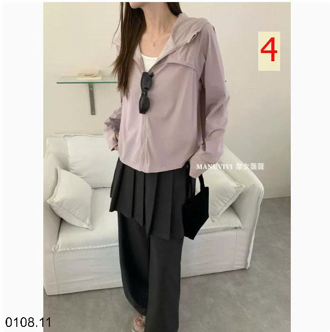 26HA0108.11 - ÁO CHỐNG NẮNG DÁNG XUÔNG MANUVIVI
