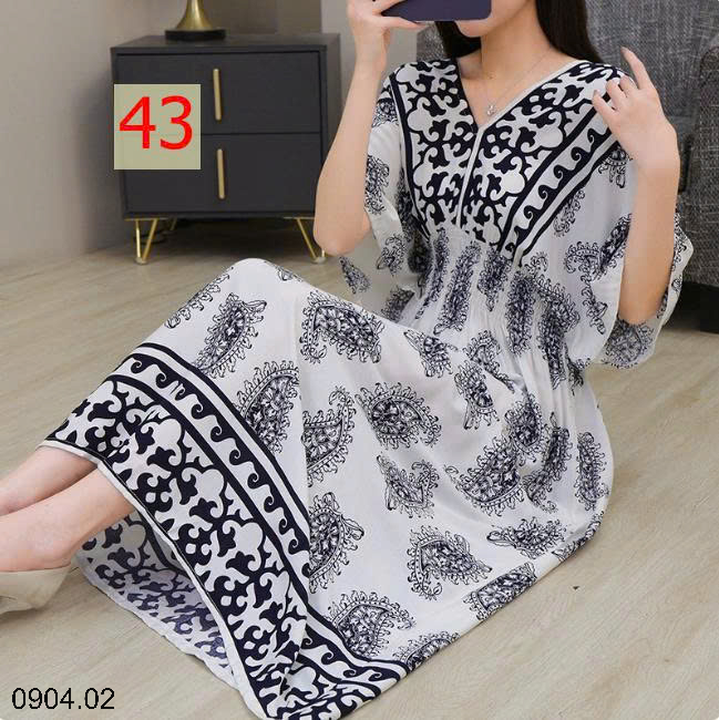 26HA0904.02 - VÁY MAXI THỔ CẨM