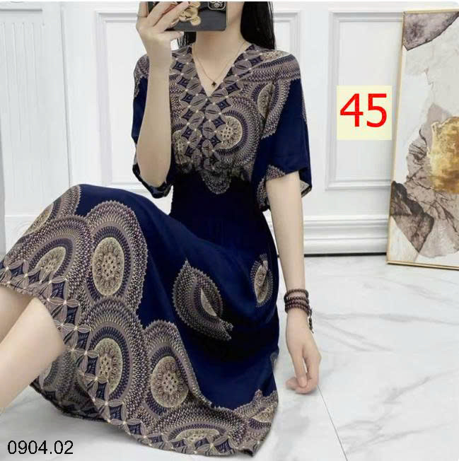 26HA0904.02 - VÁY MAXI THỔ CẨM
