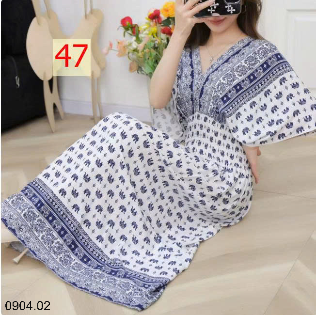 26HA0904.02 - VÁY MAXI THỔ CẨM