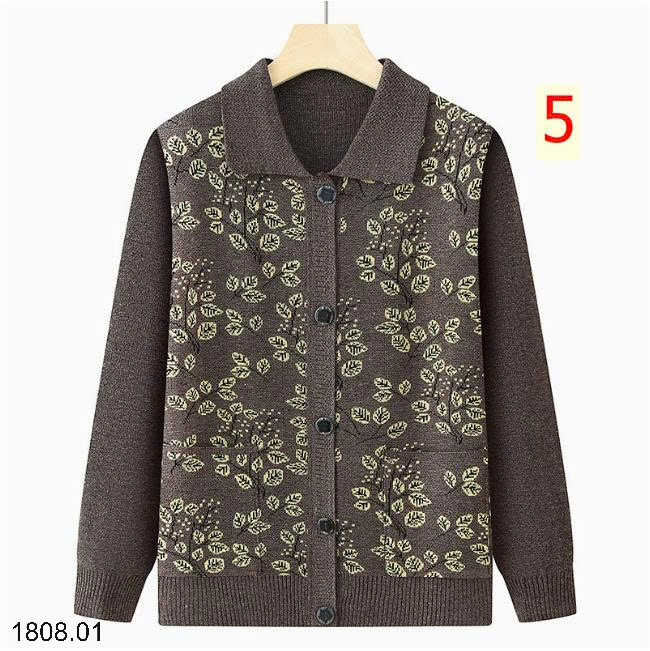 26HA1808.01 - ÁO CARDIGAN HOA TRUNG NIÊN