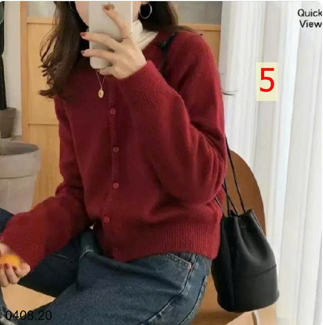 26HA0408.20 - ÁO LEN CARDIGAN NỮ