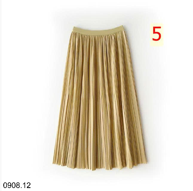 26HA0908.12 - CHÂN VÁY MIDI XẾP LY ANNA