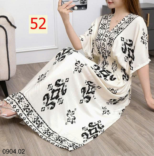 26HA0904.02 - VÁY MAXI THỔ CẨM